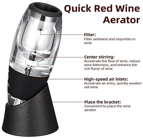 Premium Wine Aerator Pourer, Decanter Aerating Spout with Filter-Pellholmen