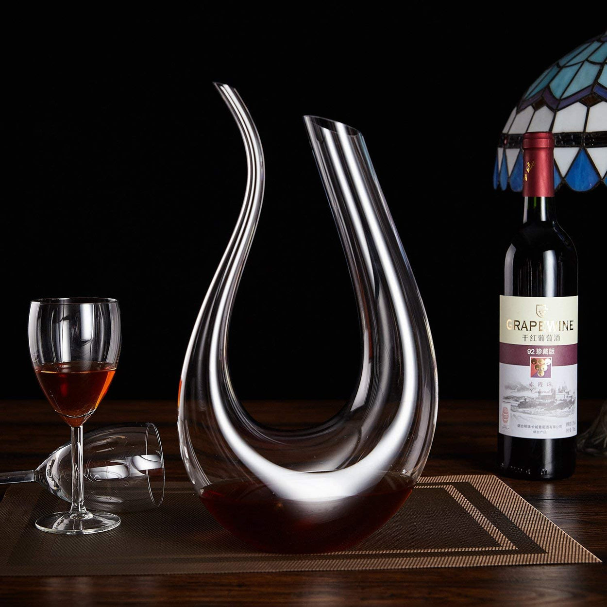U shaped wine decanter-Pellholmen